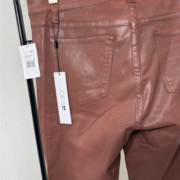 Joe's Jeans The Charlie Cinnamon Faux Leather Pants NWT - Picture 9 of 12